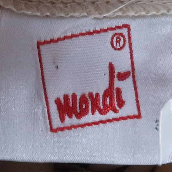 MONDI TAN VINTAGE PURE NEW WOOL PLEATED OFFICE TROUSERS WOMENS EUROPE SIZE 34 - Picture 8 of 10